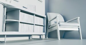 Regał-termoakumulator z PCM – mebel, który stabilizuje temperaturę, wycisza salon i filtruje powietrze